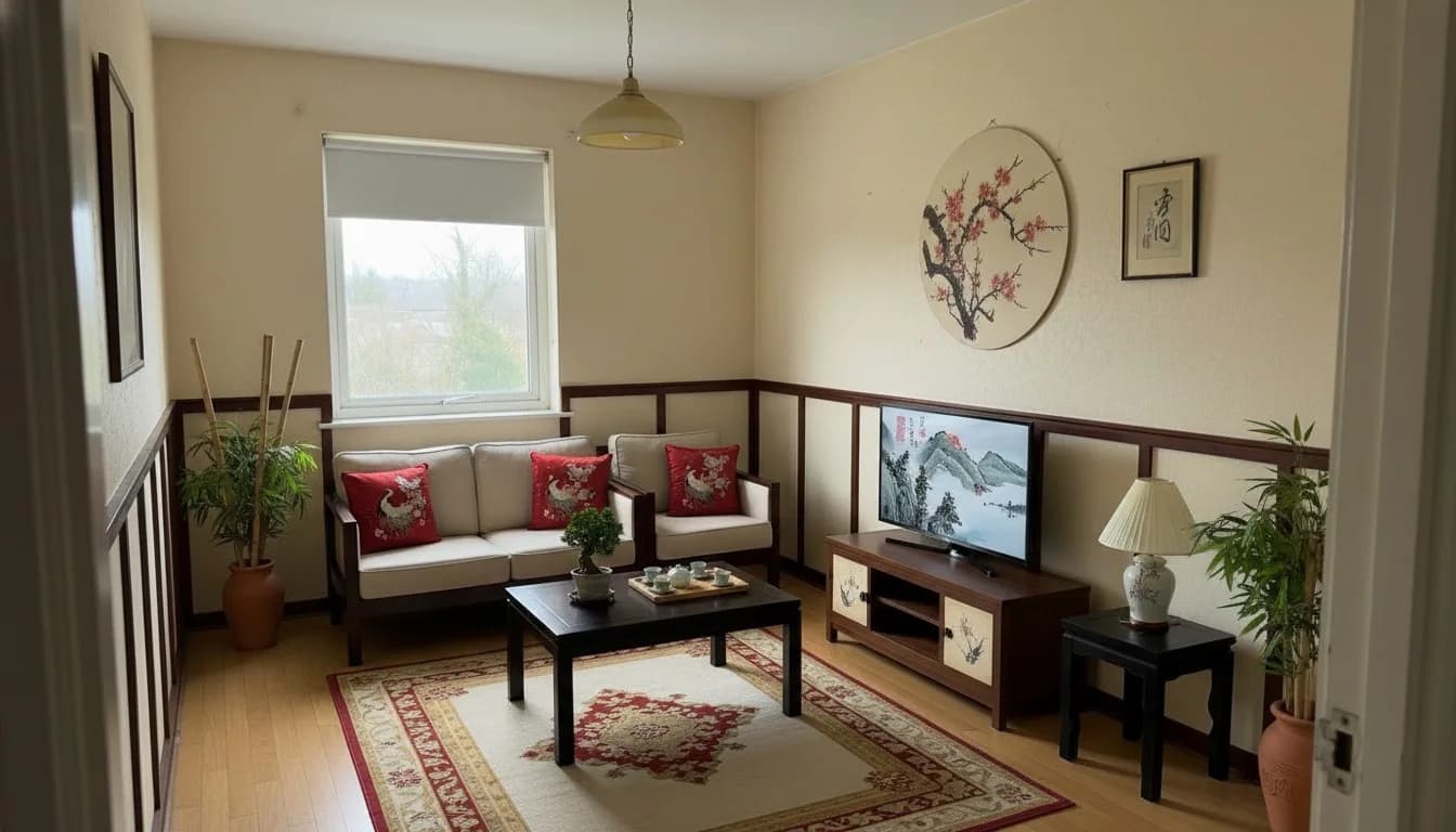 Living room after boho redesign