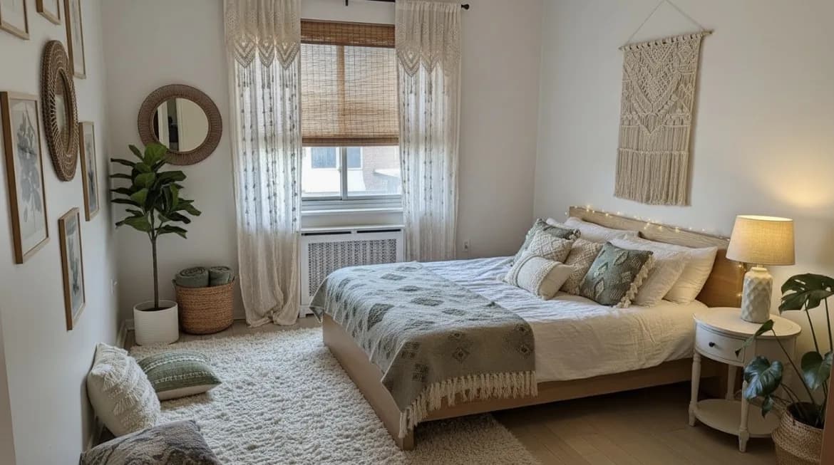 Bedroom after japandi redesign
