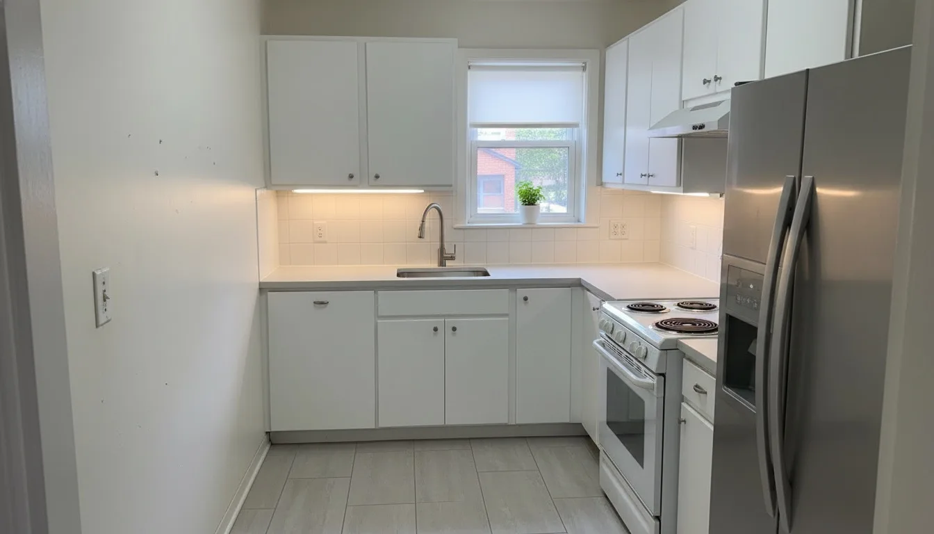 Kitchen after modern farmhouse redesign